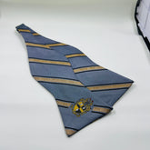 Grey, Black and Old Gold Alpha Monogram BowTie